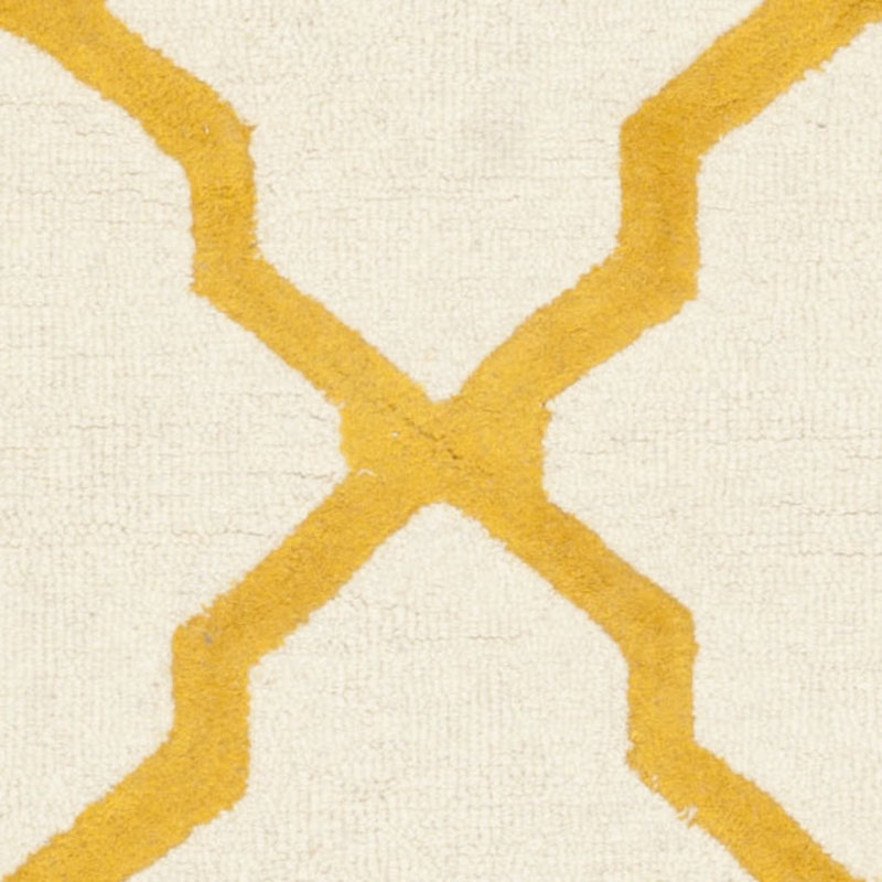 Darbonne Geometric Wool Hand Woven Area Rug, Rectangle 152 x 244 cm