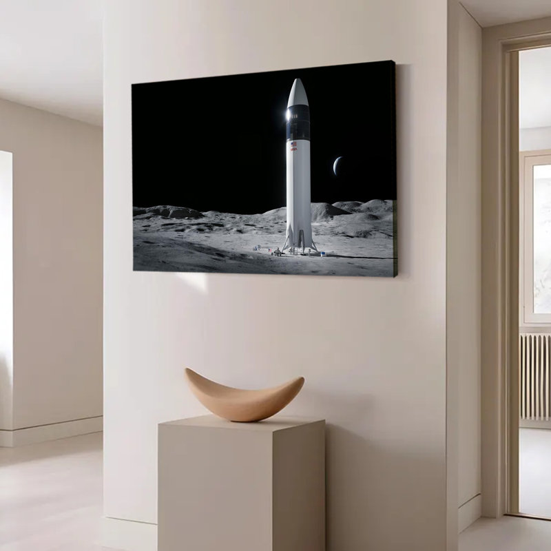 «Starship on the Moon NASA Artemis Programme», reproduction d'art murale, 16 x 24 pouces
