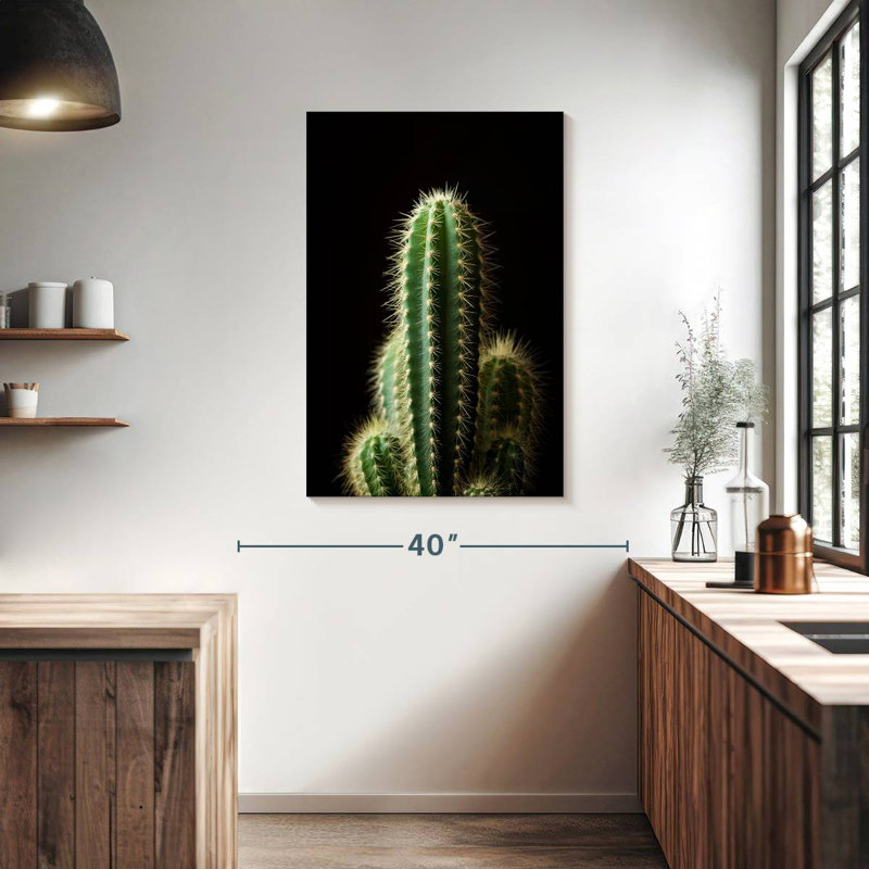 Cactus vert Harnek de près, H 39 po x l 26 po