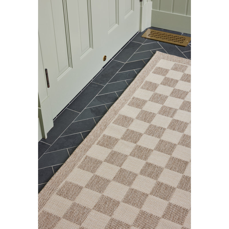 Erin Gates by Momeni Saybrook Check Gray Indoor / Outdoor Area Rug, Rectangle 8' x 10', Gray