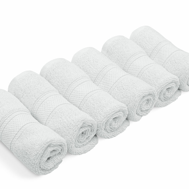 Premium Hand Towels - Pack of 6, 16x28 Inches Bathroom Hand Towel Set