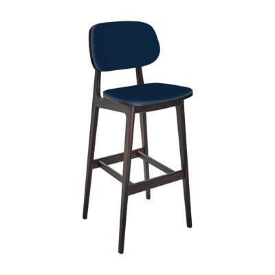 Emma Barstool - Grade 4 Indigo Reveal Seat & Upholstered Back