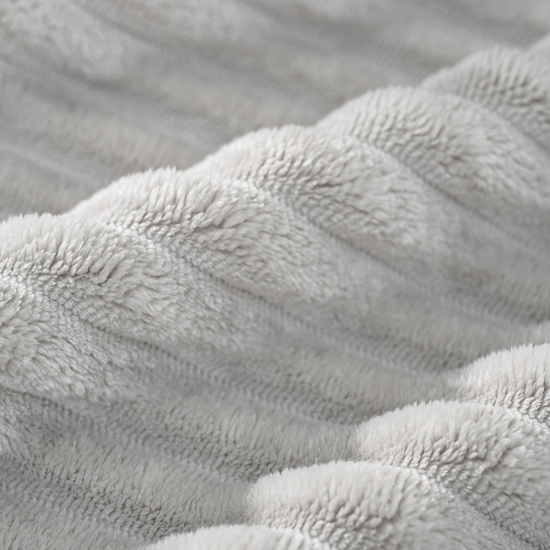 Oversized Corduroy Chaise Lounge Chair, Plush Upholstered Sleeper Chair With Back & Throw Pillow For Living Room, No Assembly Required