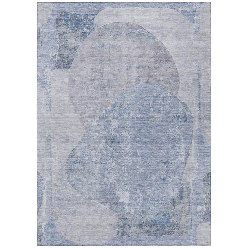 Armalise Sky Washable Indoor-Outdoor Rug - LOOMLAN, 2'6" x 3'10"