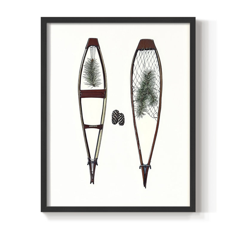 Framed Print - Solid Wood, Black, 11" H x 9" W