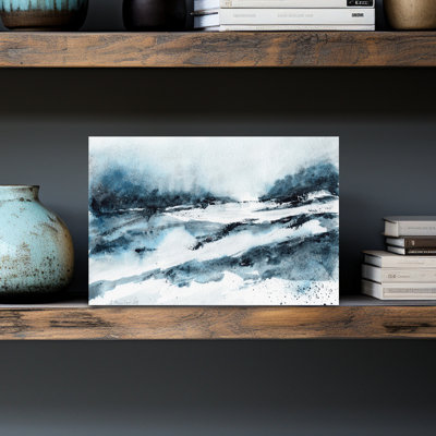 Contemporary Art Abstract Dreamy Ethereal Landscape Mountain Wall Art by Isabel Aguilar Alonso - Wrapped Canvas Print
