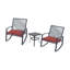Ensemble de conversation bistro en métal pour 2 personnes-1134356139