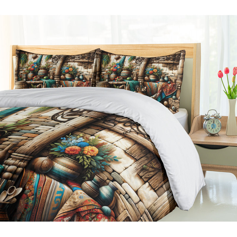 Rustic Duvet Cover, Queen Duvet Cover + 2 Standard Shams