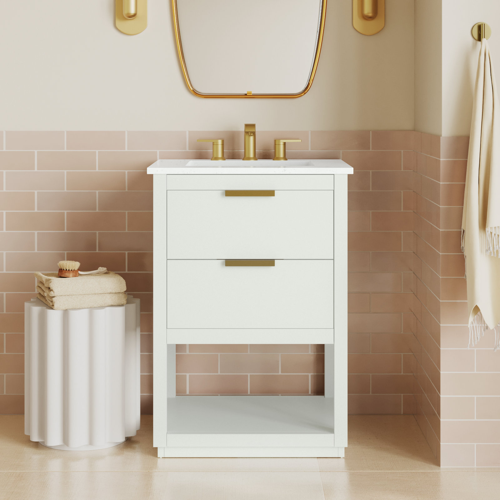 Felicity 24'' Single Bathroom Vanity, White