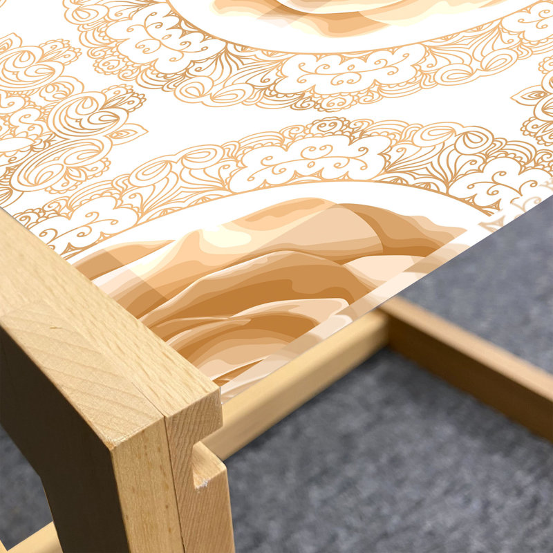 Jagdesh Trestle Coffee Table, 40cm H x 91cm W x 62cm D