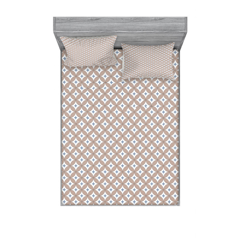 Ensemble de draps à petits cercles entrelacés, Grand