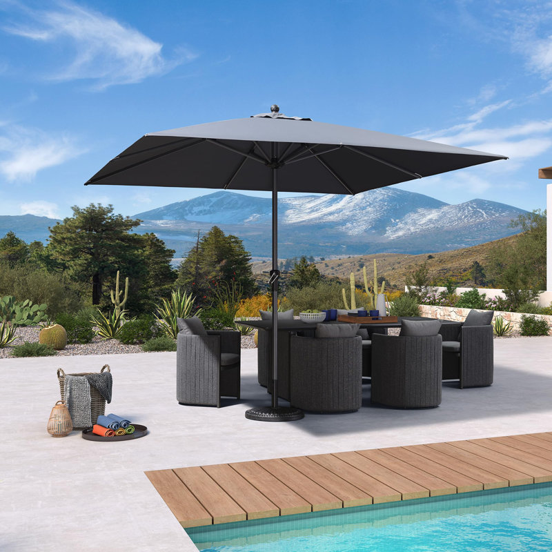 Parasol de table 10 places, Gris