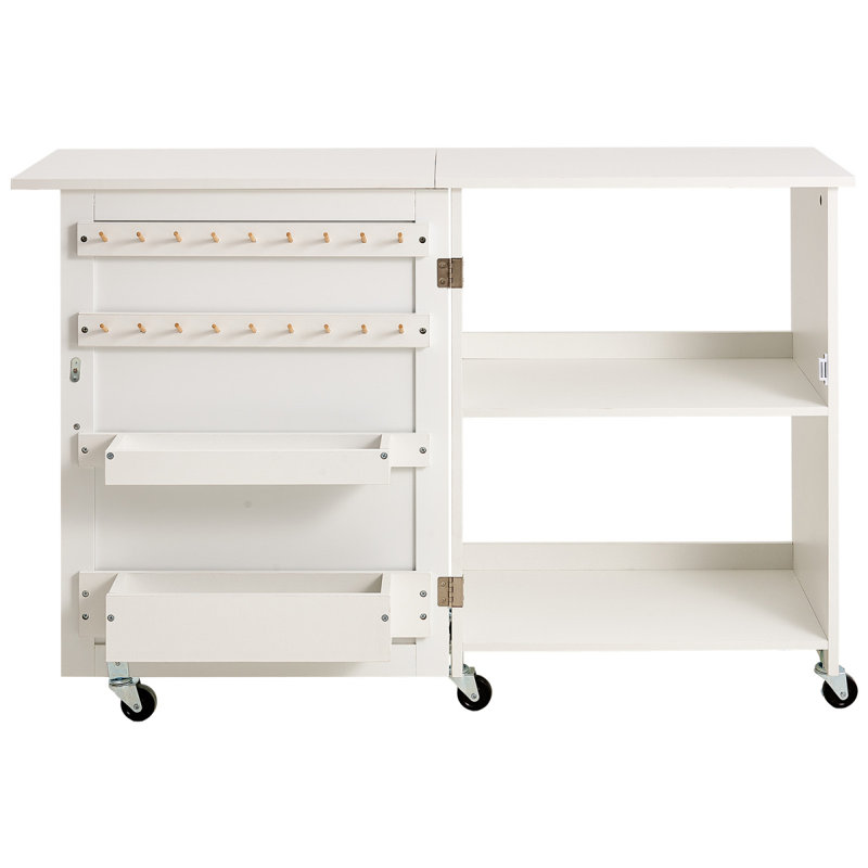 Table de couture pliante avec roues verrouillables