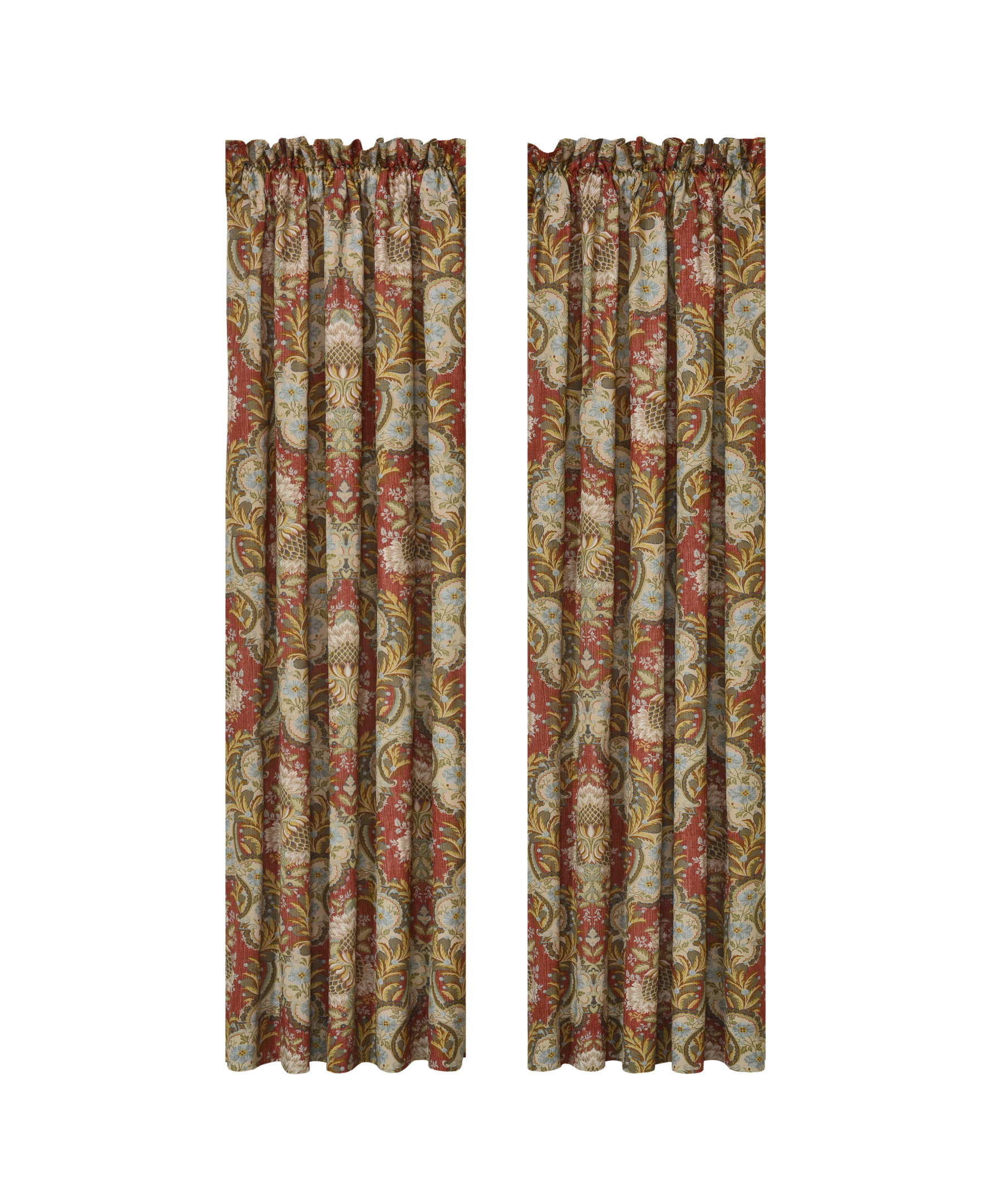 Calvino 100% Cotton Room Darkening Curtain Pair Darby Home Co Size per Panel: 95 L x 50 W