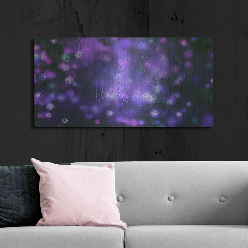  «Cyber Grapes II» par Inconnu, art mural en métal, 48 po x 24 po