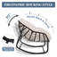 Chaise berçante surdimensionnée avec coussin-777503147