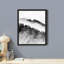 «Misty Forest noir et blanc chaîne de montagnes» sur papier-98266207-98266206
