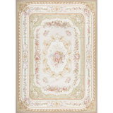 Hand-Knotted High-Quality Beige Area Rug