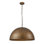 Luminaire suspendu en laiton antique à 1 lumière Bradson