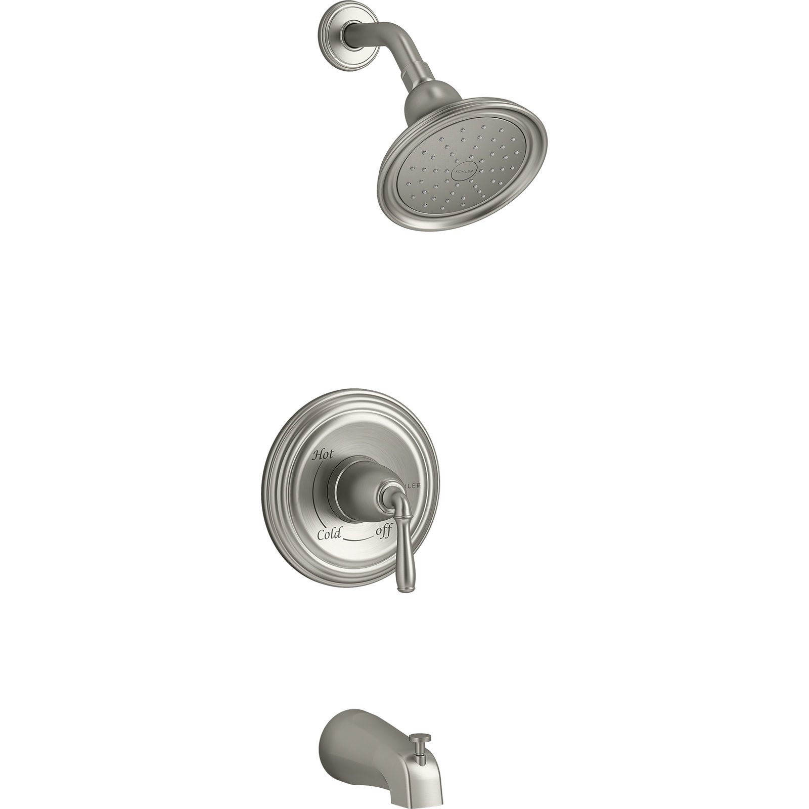 Devonshire 2.5 GPM Tub and Shower Faucet, Vibrant Brushed Nickel