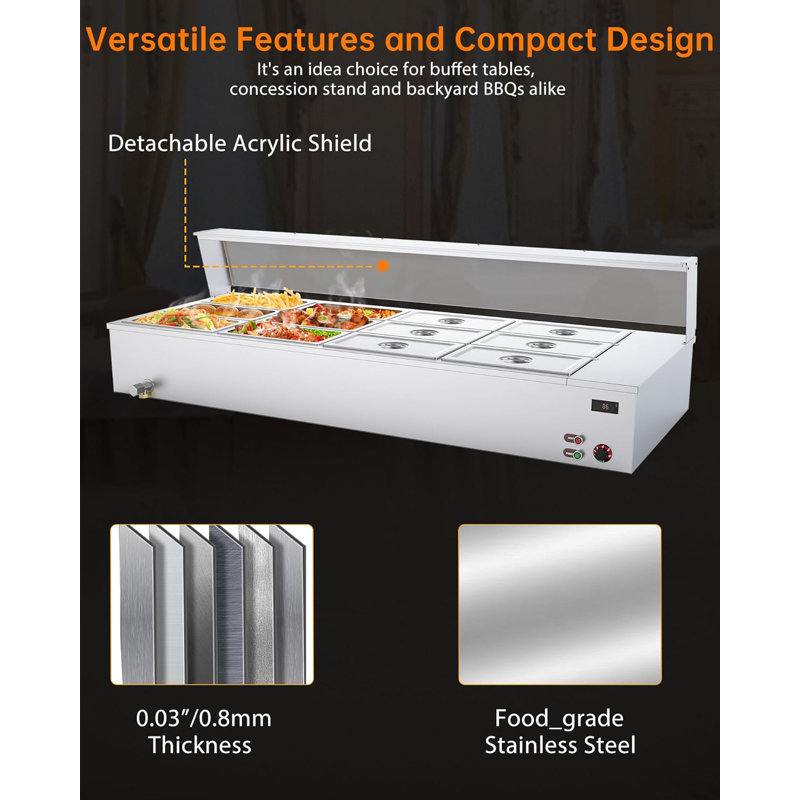 Chauffe-plat commercial 96QT