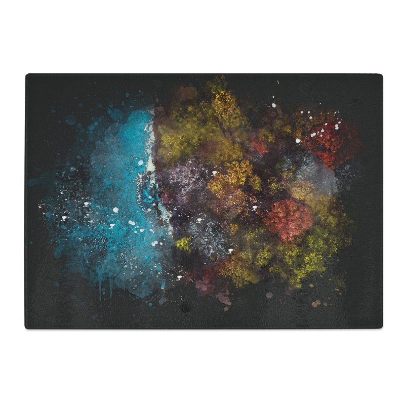 Tempered Glass Forest View Chopping Board, 28.5 cm x 39 cm