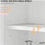 Armoire de salle de bain murale moderne avec 2 portes, tablette réglable, au-dessus de la toilette, blanc