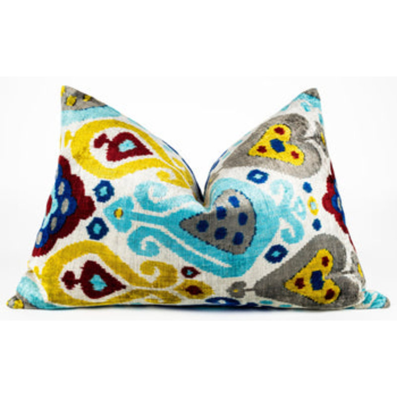 Coussin en velours de soie Canvello