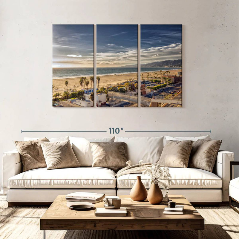 Gillard Santa Monica Beach Coast, 48" H x 74" W