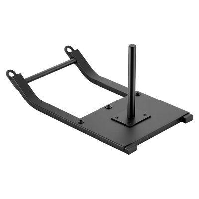 Traîneau à poids, traîneau électrique en acier, traîneaux de musculation pour améliorer la vitesse de l'exercice, équipement d'entraînement avec harnais, compatible avec des plaques de poids de 1/2 po, noir