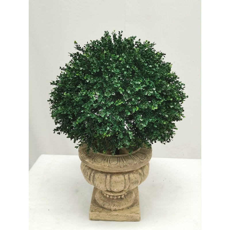 Faux Topiary, 15" H x 25" W x 25" D