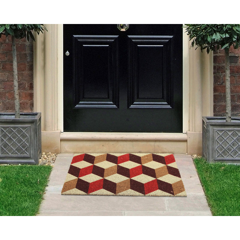 Carrol Non-Slip Chequered Doormat