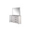 Commode 1 pièce de style moderne avec deux tons, poignées élégantes et six tiroirs pour les meubles de chambre à coucher contemporains
