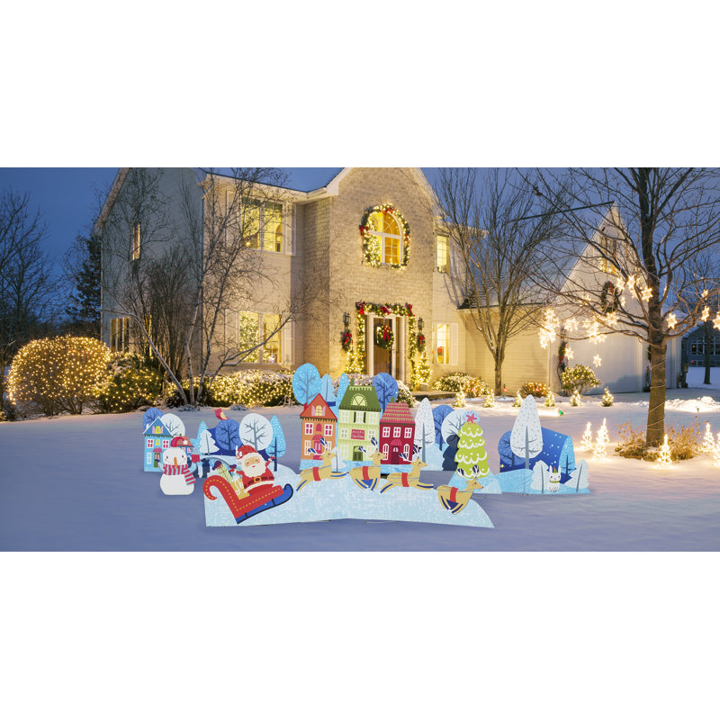 Enseignes de noël du village de noël