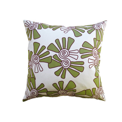 Hand Printed Pillows Cotton Throw Pillow
