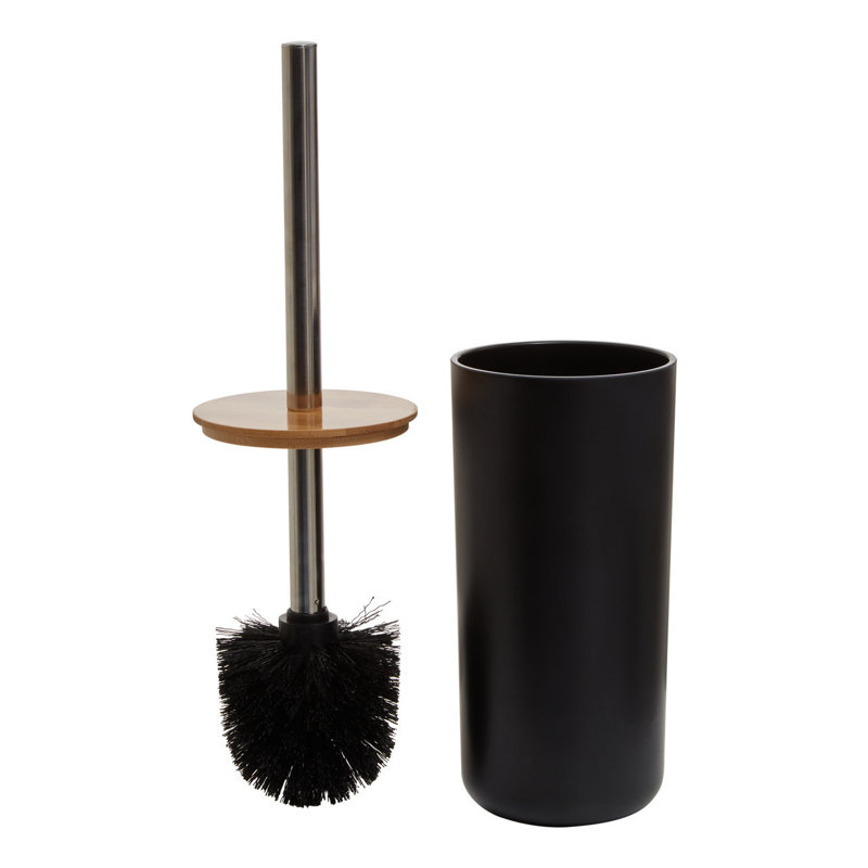 Lemay Free-Standing Toilet Brush & Holder, Black