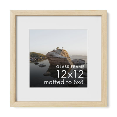 Cadre photo en bois massif avec verre