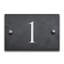 Slate House Number Rectangle Wall Mounted Required