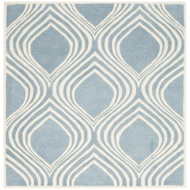 Deedie Hand Tufted Wool Geometric Rug