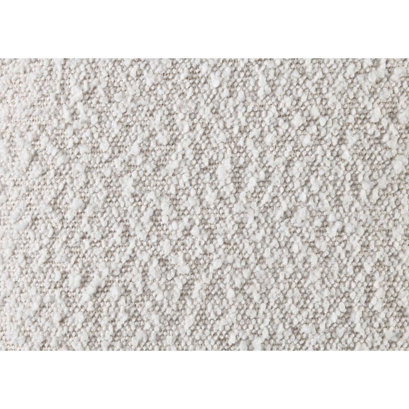 Lit EK Sandro White Boucle & Noyer