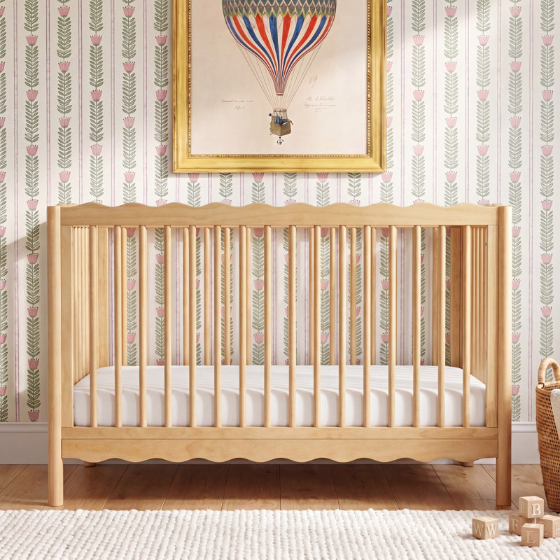 Swell Pine 4-in-1 Convertible Crib, Natural Walnut