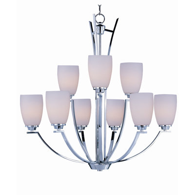 Lustre classique/traditionnel 9 lumières ombrée Barys