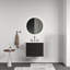 Meuble-lavabo mural noir et noyer 24 po avec lavabo intégré en céramique avec trop-plein 24 po-1379938170-1379938168