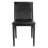 Newton Dining Chair, Ebony Black Leather