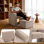 Chaise d'appoint rembourrée avec repose-pieds avec rangement-1499218403