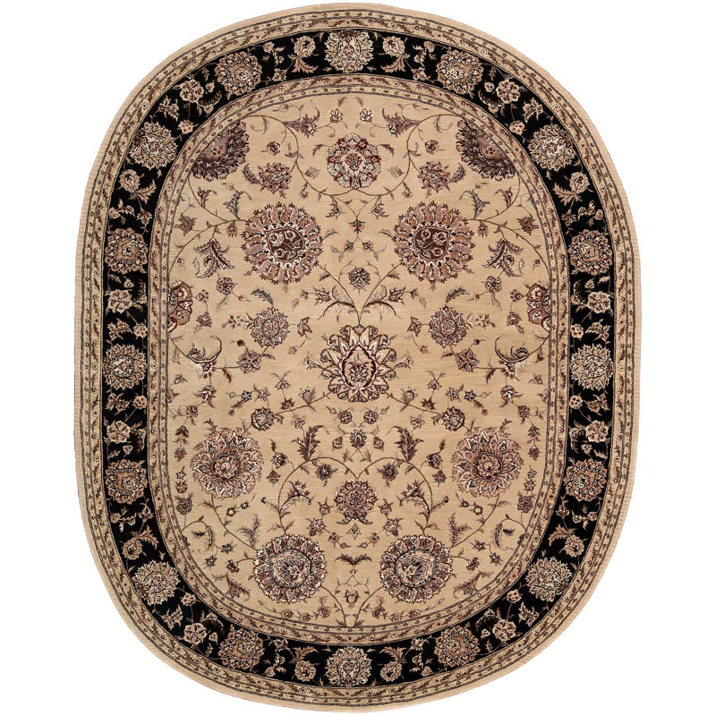 Deguzman Wool Oriental Indoor Rug, Oval 7'6" x 9'6"