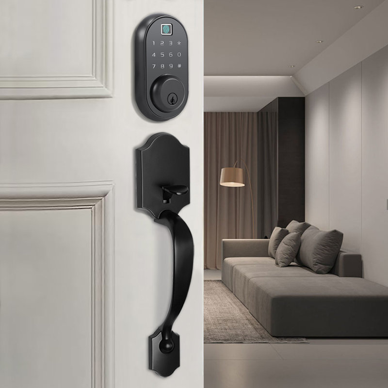Built-in WiFi Smart Fingerprint Lock With Handle Sets