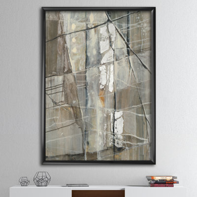 " Grey Silver Geometric Composition "