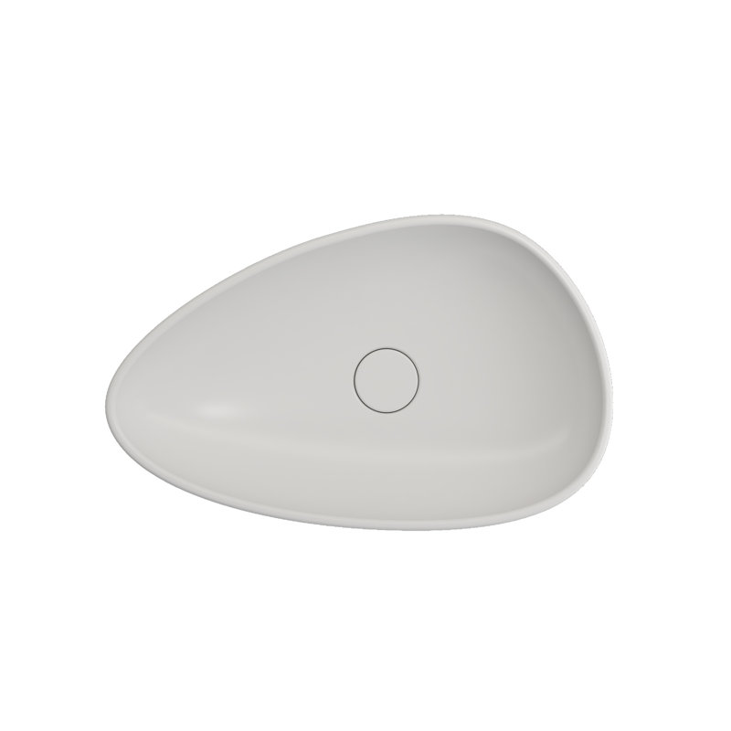 Etna 22.8'' L Bathroom Sink, Matte White