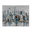Abstract Urban Skyline Polyester Placemat - Cities Bedroom Decor